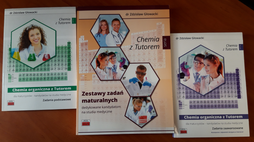Chemia z Tutorem - Zestawy zadań maturalnych - Chemia organiczna - Pakiet trzech książek